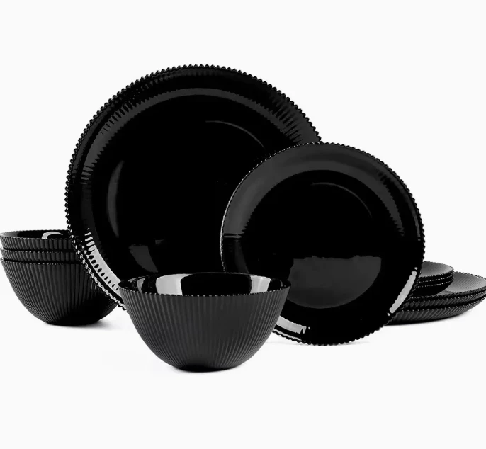 Set Llestri Cinio Gwydr Opal